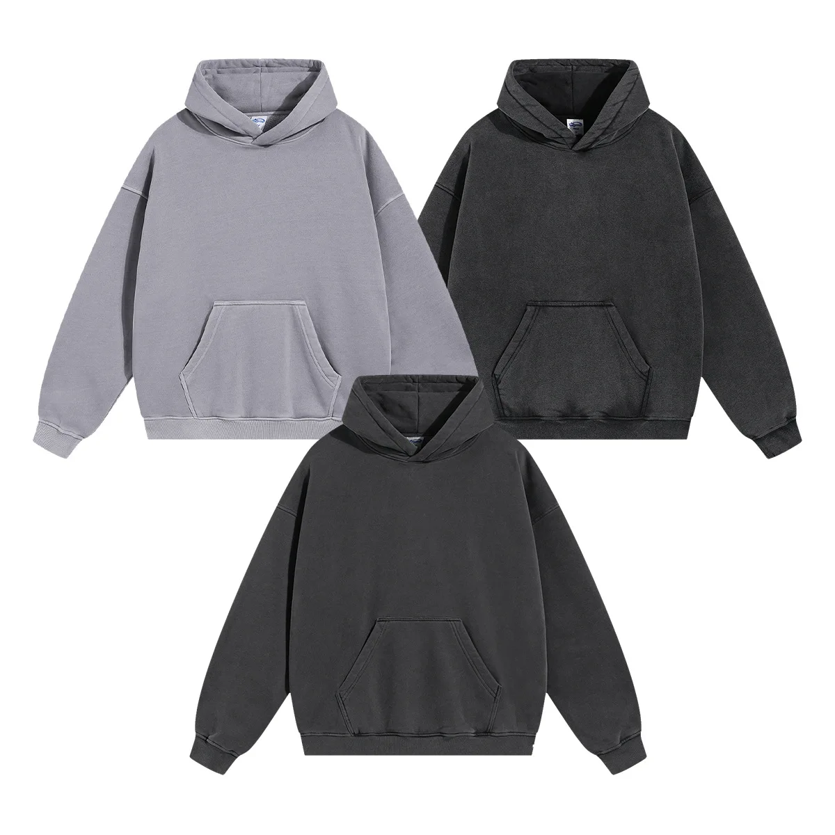 2024 New Arrivals Pullover Plain Artiemaster Solid Color Unisex Heavyweight 400gsm Vintage Street Wear Oversized Fleece Hoodies