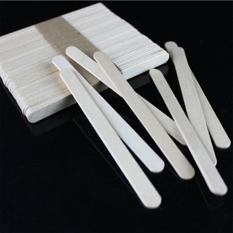 

Hot Sale Eco Friendly Wholesale Different Sizes Factory Price Wooden Stick For Ice Cream, White