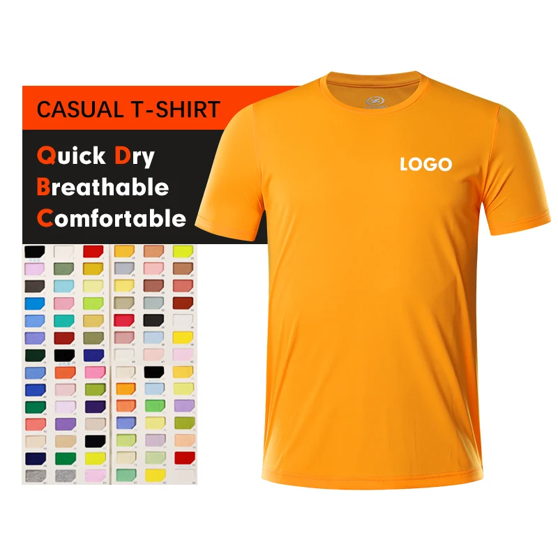 

Custom 100% Polyester Men's Quick Dry Mesh Athletic Running Shirts Sport Tshirt