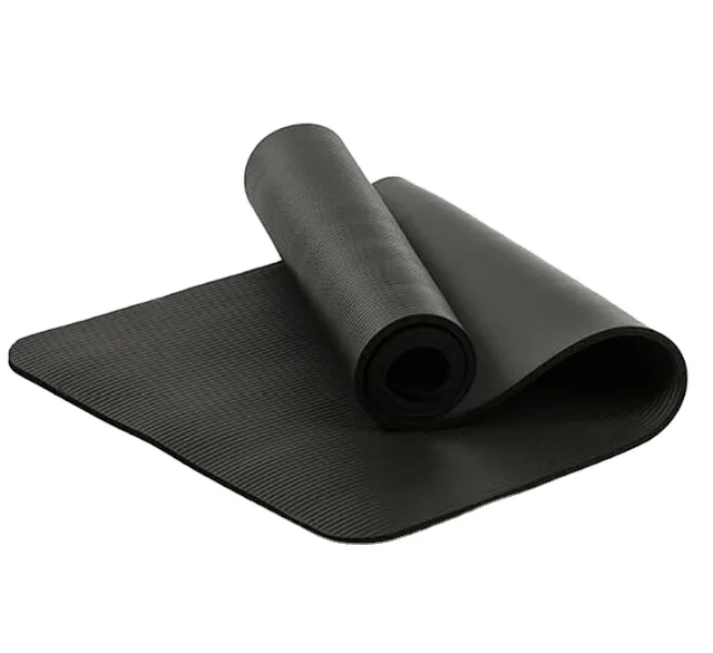 

Yiwu Fitness Exercise China Black Yoga Mat Manufacturer Folding Gym Anti Slip 10mm NBR Pilates Yoga Mat