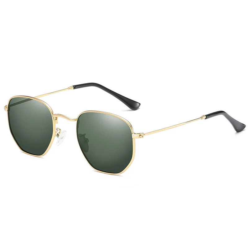 

Vintage Designer famous brands 3548N Luxury hexagon sunglasses Custom logo sunglasses Metal unisex sun glasses for men