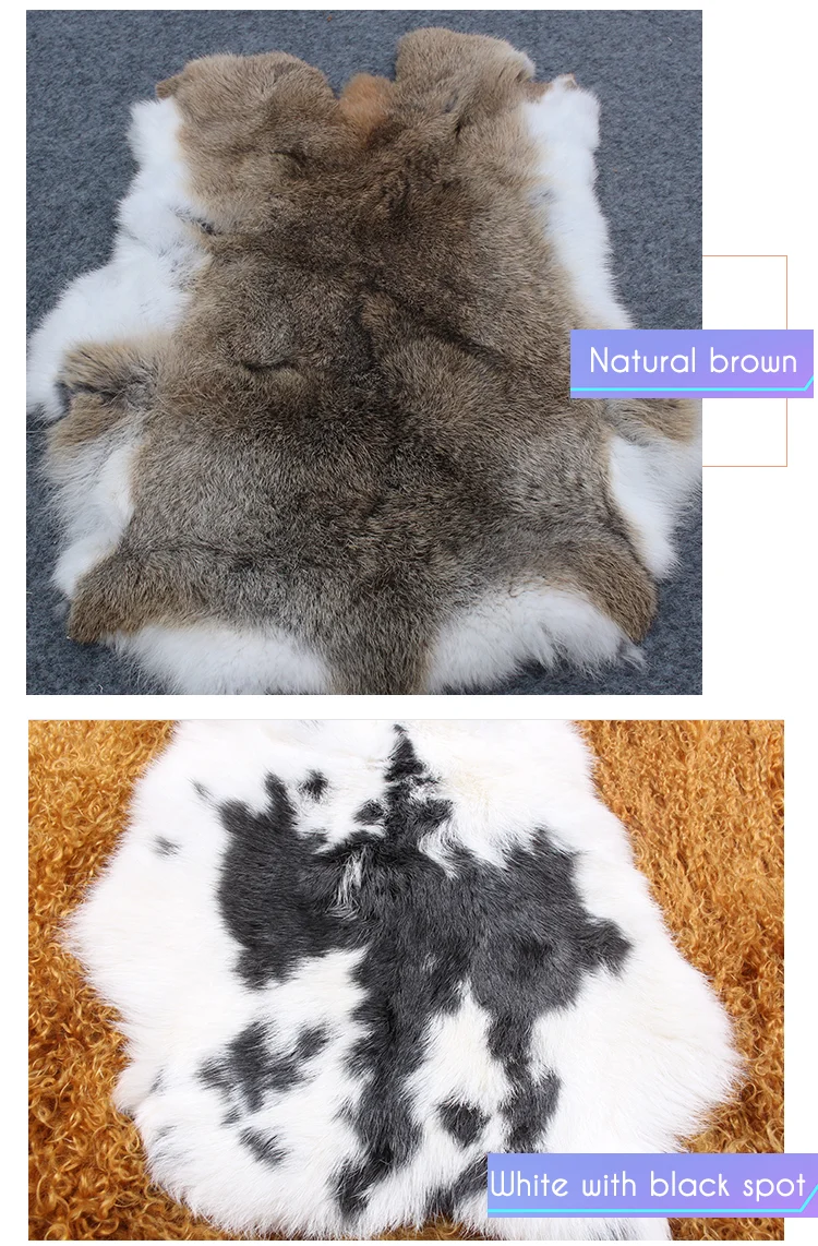 25x Rabbit Skins Hasenfelle Rabbit Fur B Ware 