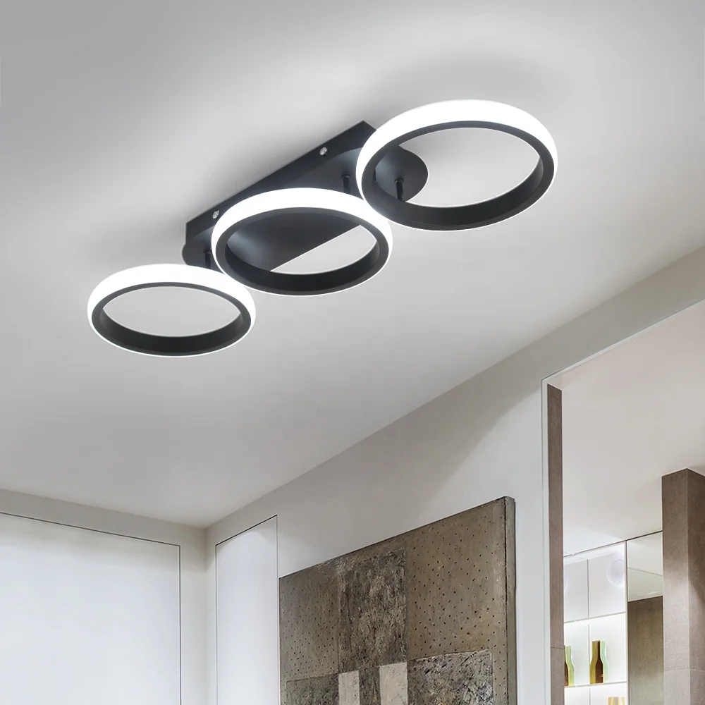 White Warm Iron 30W Surface Mounted Decor Led Ceiling Light for Home Hallway