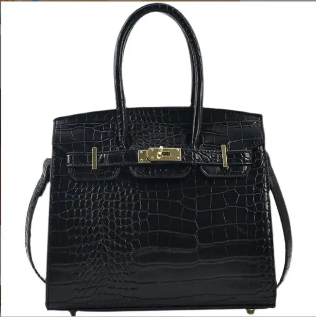 

Fashion brand Large Designer lady snake genuine leather tote hand bag