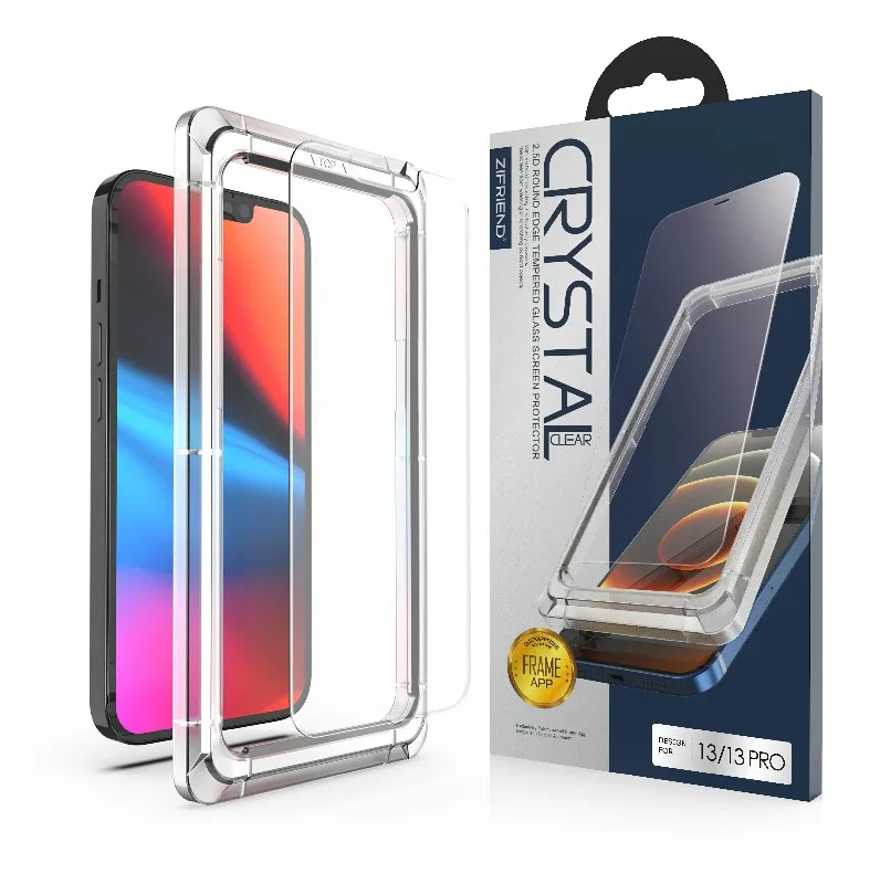 

Custom Privacy Matte Full Glue High Transparent Tempered Glass Screen Protector For Iphone 13 12 11 Mini with alignment