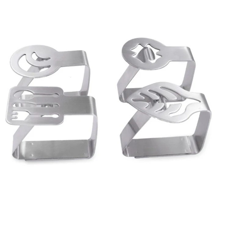 

Creative Stainless Steel Tablecloth Holder Clips Table Cover Clamps For Picnic Outdoor Table, Silver