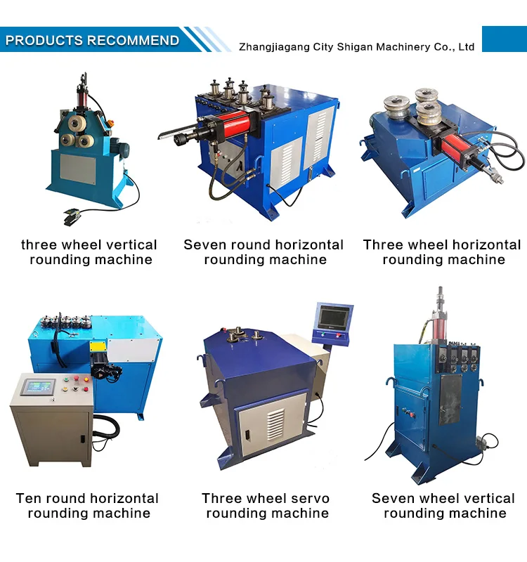 Seven Roller Hydraulic Rounding Machine For Bending Metal Pipe And ...