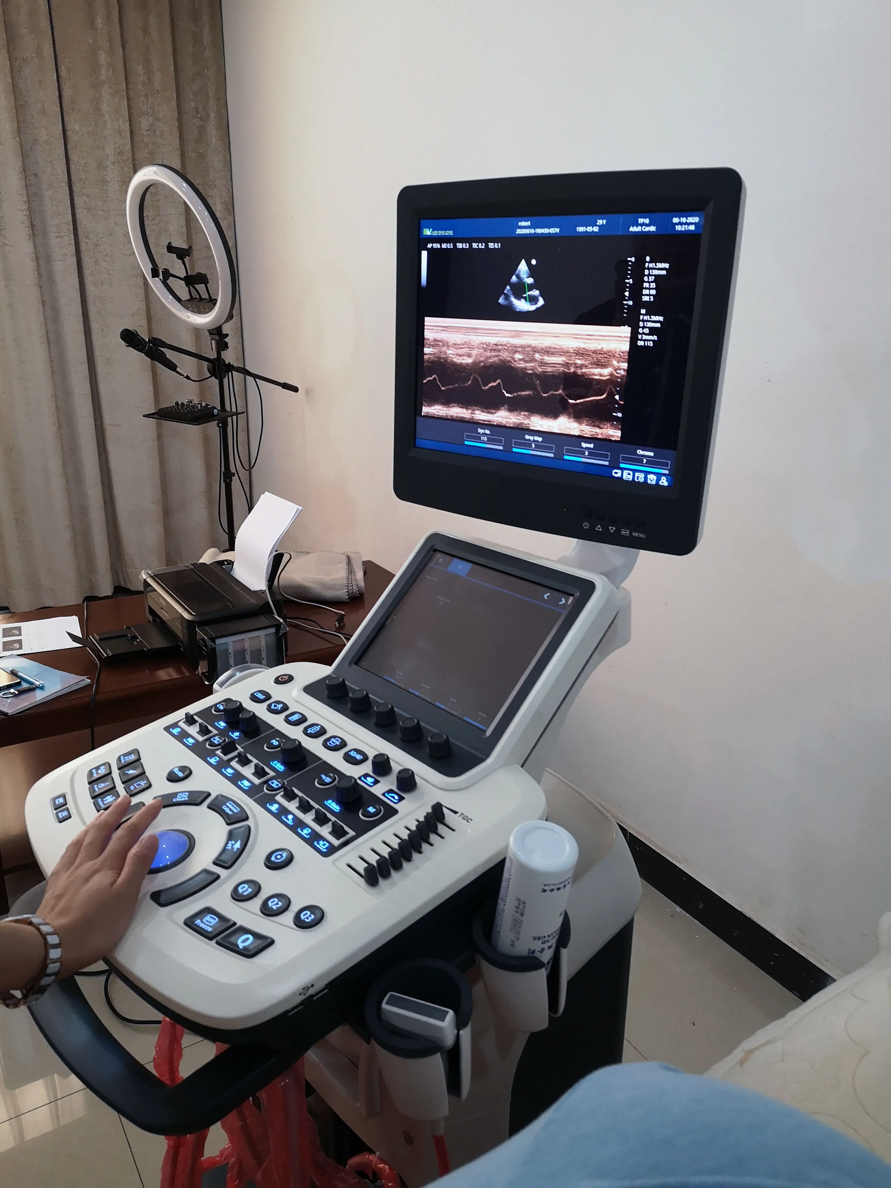 MSLCU46 portable ultrasonic diagnostic devices Cardiac Vascular color doppler echo ultrasound machine