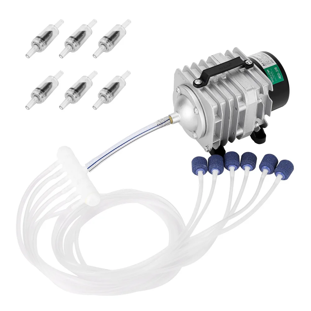 

Aeration pump high-power AC electromagnetic air pump fish pond oxygen pump air compressor
