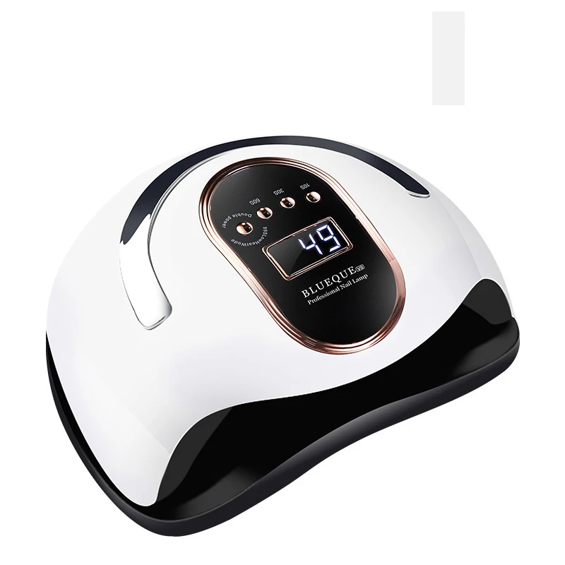 

2021 New 168W UV LED Nail Lamp Faster Gel Nail Dryer Used In Nail Beauty Salon Machine With 4 Timer Setting, White