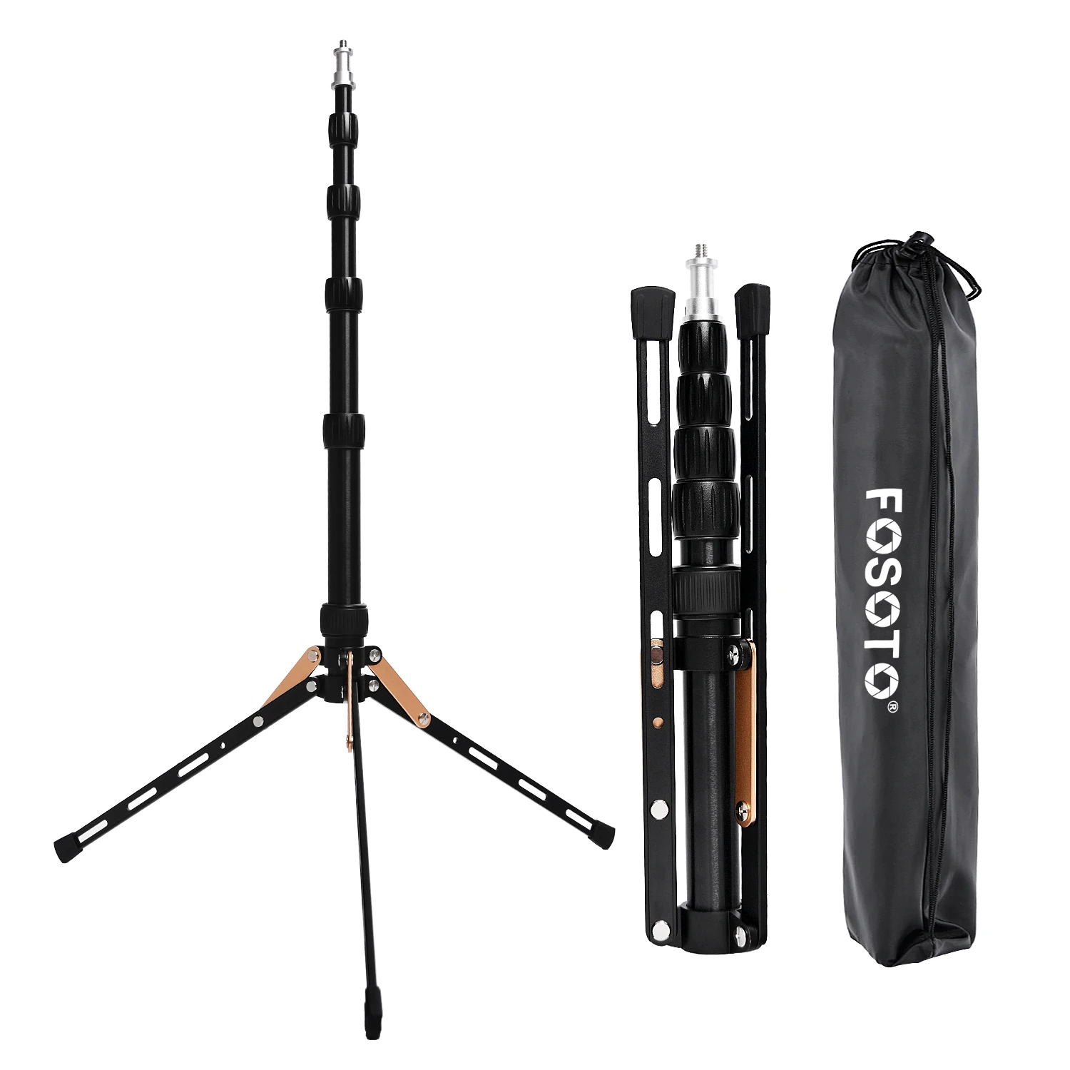

FOSOTO FT-140 Led Light Stand Portable Tripod For Photographic Lighting Flash Umbrellas Reflector Photo Studio Camera Phone