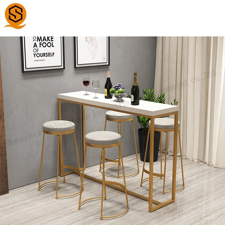 Good Quality Portable Interactivre Bar Counter White Marble Top Home Bar Table Furniture Buy Marble Top Bar Table Long Bar Table Interactive Bar Table Product On Alibaba Com