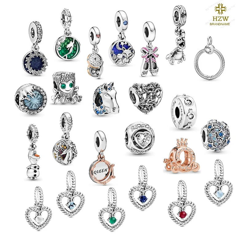 

Wholesale 925 sterling silver charms for bracelets high quality dangle charms, Silver color