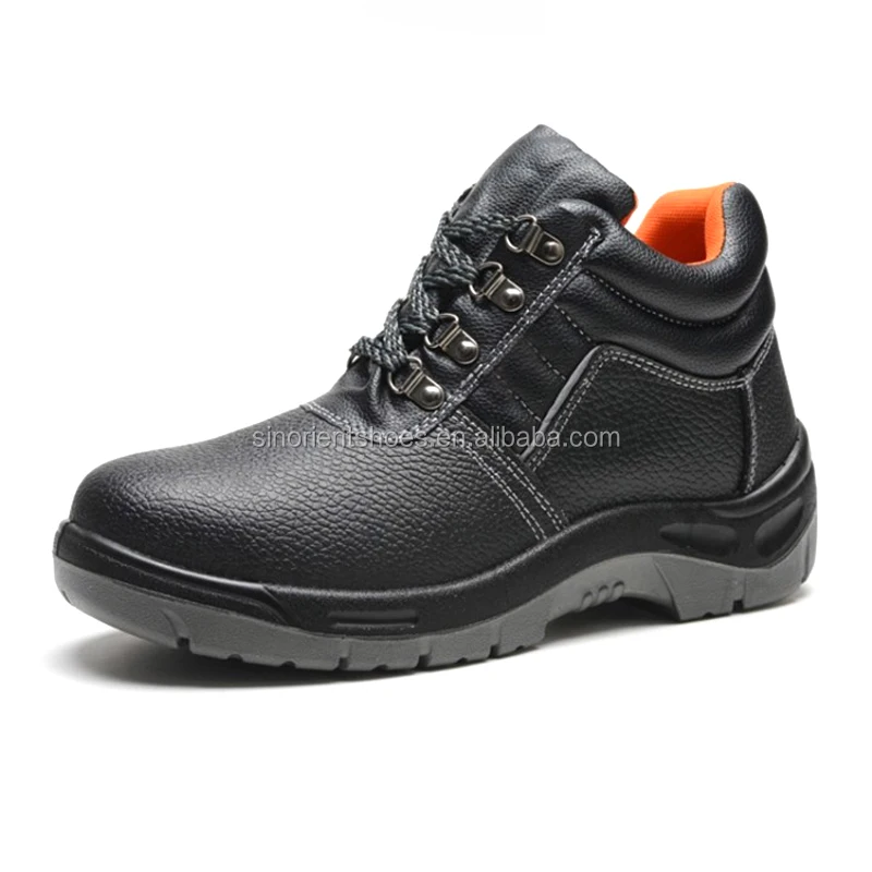 2020 Black Steel Safety Shoes Karachi,Pu Injected Buffalo Leather