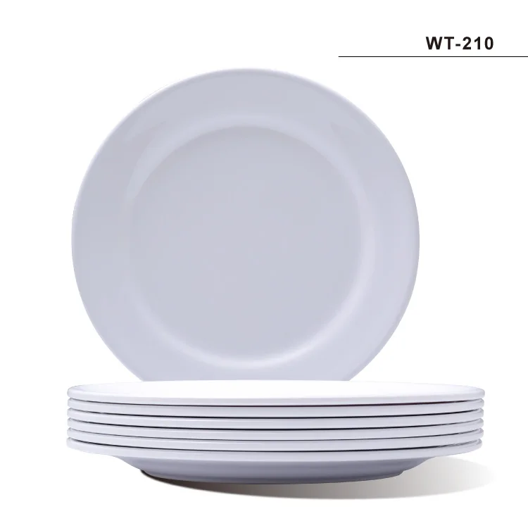 

10 inches Amazon hot selling melamine plate restaurant melamine plate own design factory supply melamine charger plates, Customized