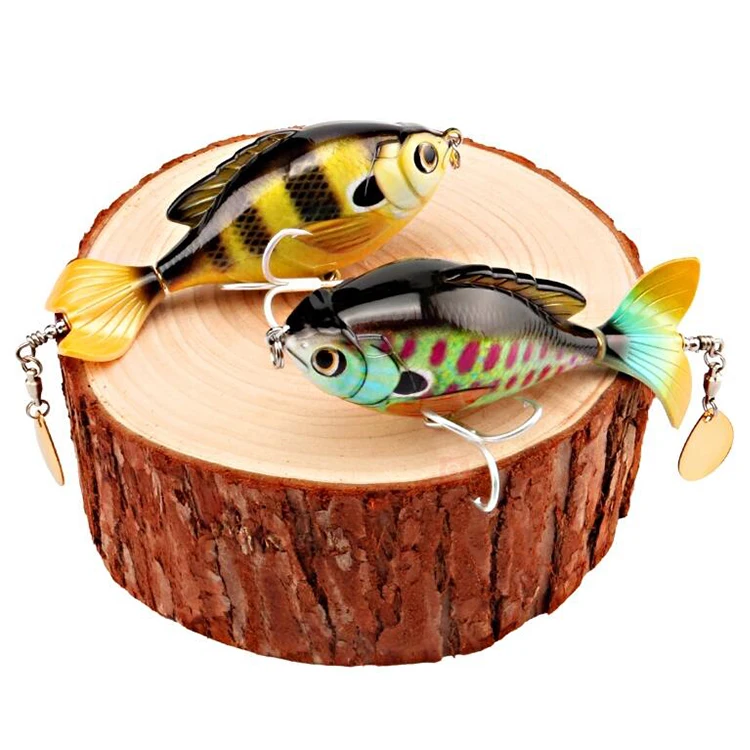 

2020 New Arrival Rotate Tail Popper Lure 9.5cm 16.9g Topwater Fishing Lures Bass Fishing Lure, 5 color available