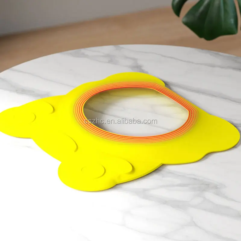 High Quality Infants Soft Protection Baby Shower Cap Silicone Shower Visor Bathing Hat