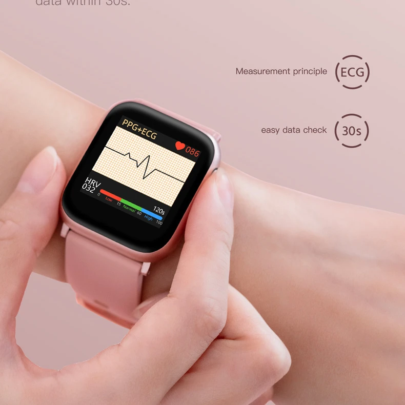 

android apple 4g Intelligent PPG touch smart watch Health Fitness Tracker smart watch for men, Blue pink