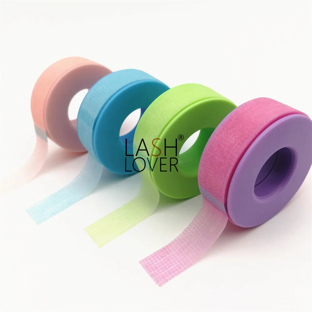 

Lash Lover Pink Blue white breathable medical micropore sensitive silicone gel eyelash extension tape, Blue,pink,green, white, purple