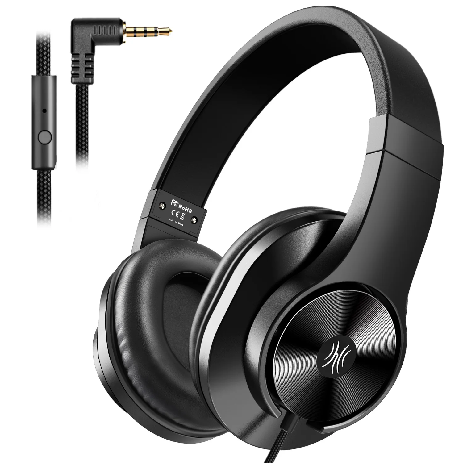 

Oneodio T3 Wired Headphones Over Ear Headset With Microphone Stereo Bass Earphone Adjustable Headphone For Mobile Phone