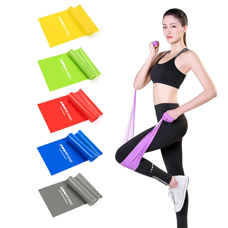 

resistance power bands sets custom-printed red purple elastic resistance bands, Yellow green red blue grey