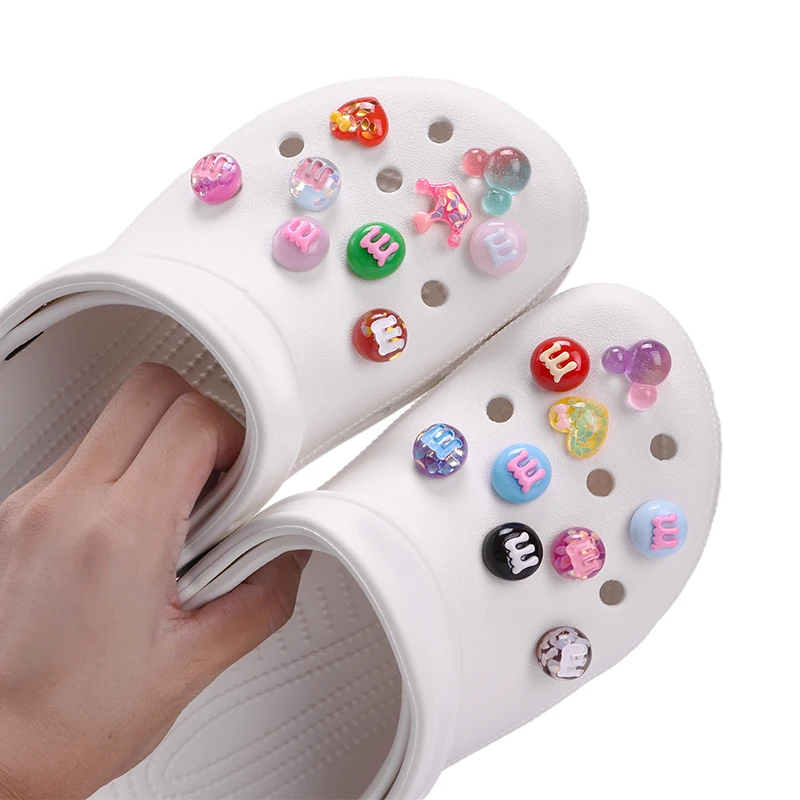 

New Arrival Crystal Resin Bling Charms Custom Shoes Decoration Accessories Clog Shoe Buckle