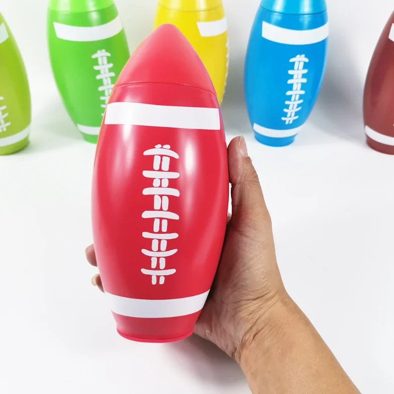 

Rugby Shape Sport Vacuum Water Flask Stainless Steel Thermos flask Insulated Water Bottle 16oz, Customed color