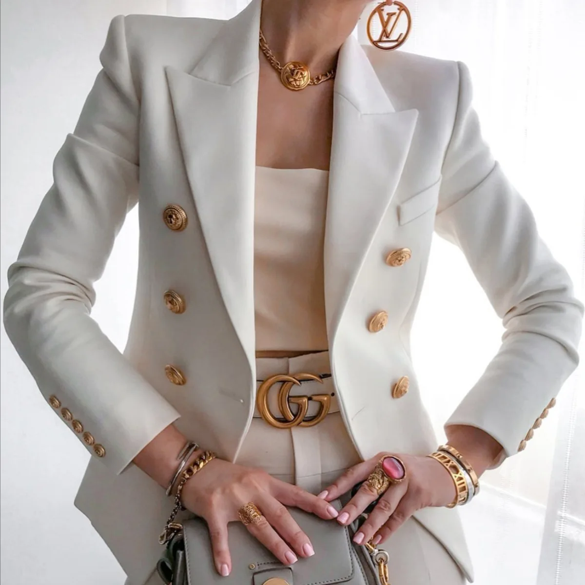 

Button Ladies Blazer Woman 2021 Work Suit Women's Jacket Office Lady fashion Jackets Female Blazer Oversize 5XL