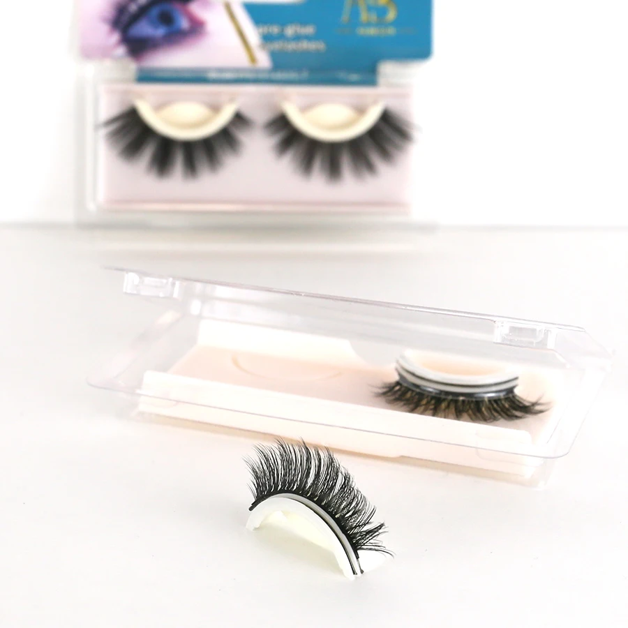 

Mink Lashes Anti Allergy Strip Self adhesive Lashes Strip pre glued lashes