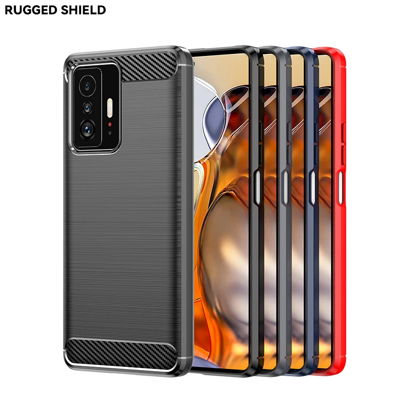 

Carbon Fiber Shockproof Soft TPU Back Cover mobile Phone Case For xiaomi redmi note 8 2021