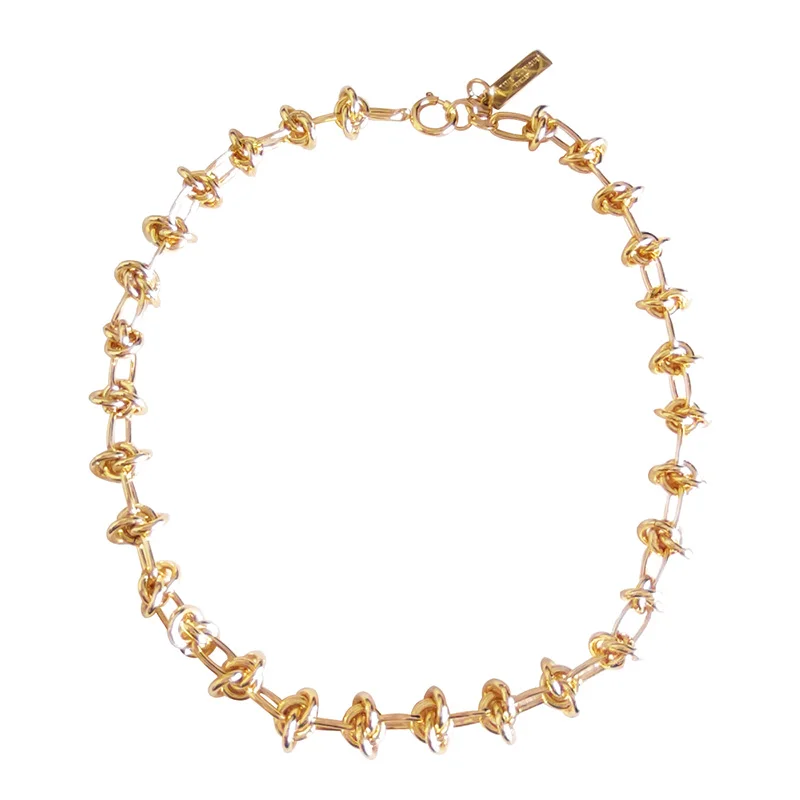 

Wholesale Knot Necklace Novelty Muilti Chunky Rope Hip Hop Necklace for Women