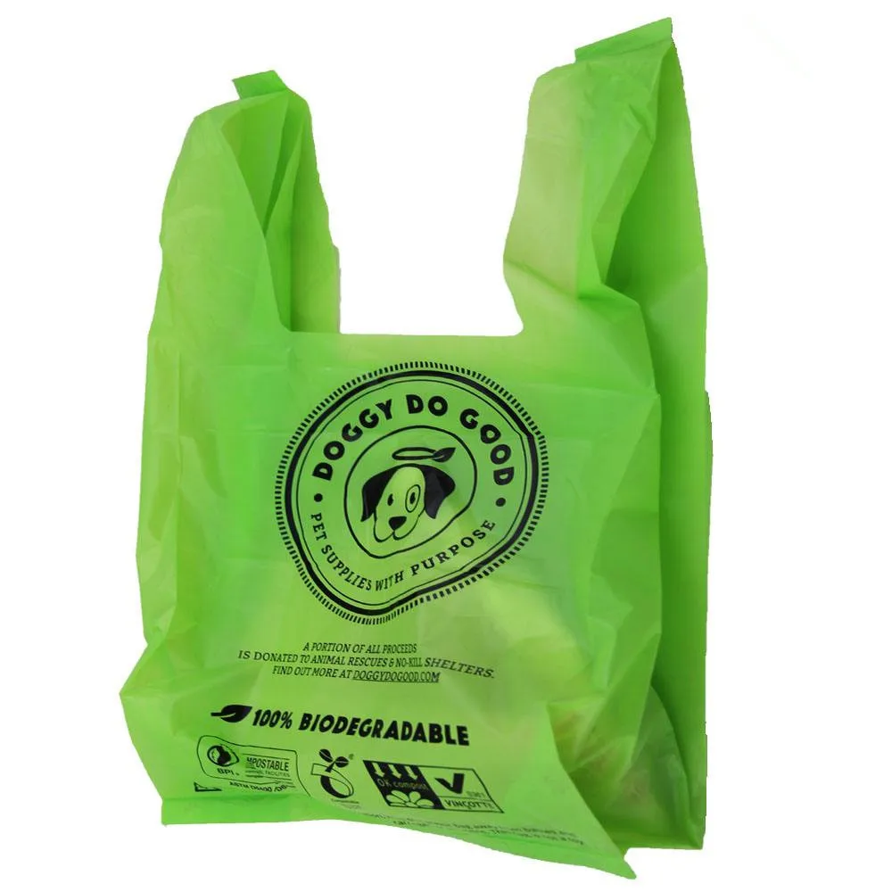 
Compostable Biodegradable Plastic T shirt Carrier Bags 