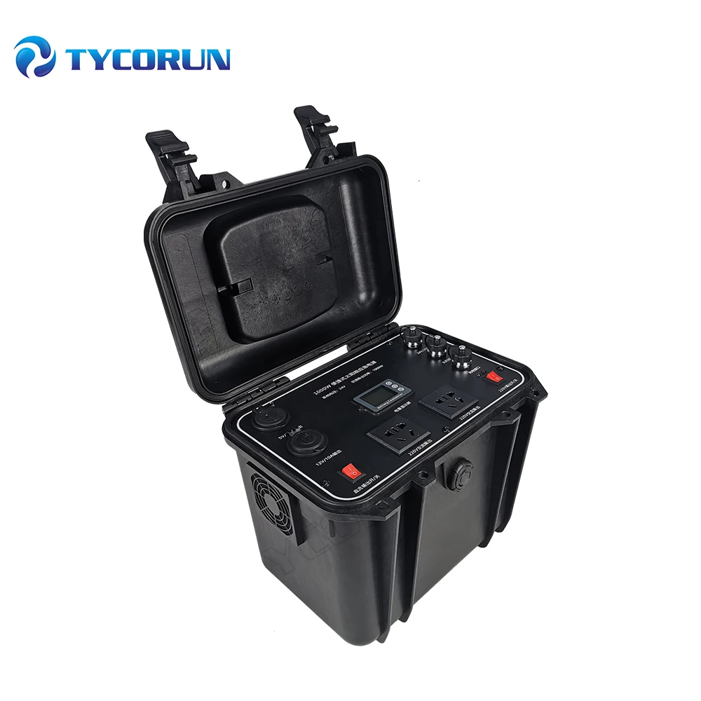 

Tycorun Portable Solar Energy Storage Battery Output DC 21V~30V Solar Power Bank Power Station with Inverter