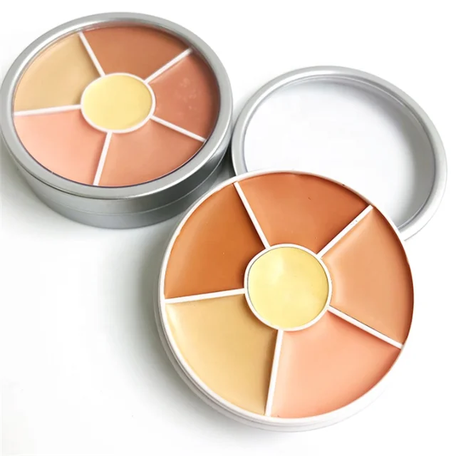 

wholesale 6 color makeup concealer palette hydrating vendor cream concealer private label mini vegan concealer palette