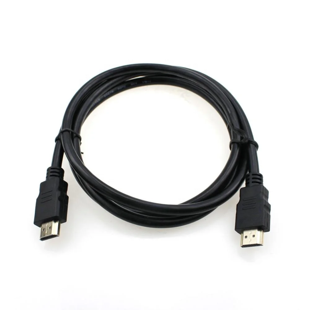 

chinese factory hdmi male to male hdmi cable HDMI support 1080p 1m, Black