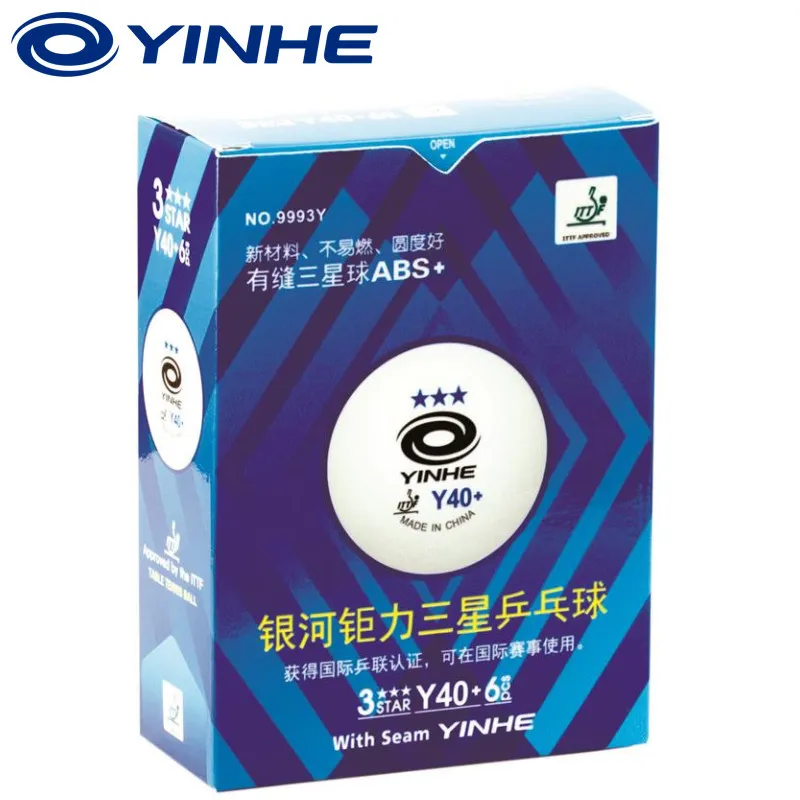 

Yinhe Y40+ seamed pingpong 40MM+ ITTF 3 star table tennis balls