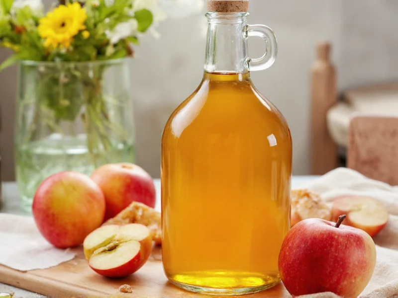 Homemade apple cider vinegar in kitchen and garden uses