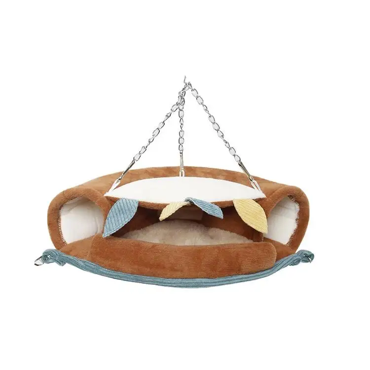 

Jungle Series Brown Warm Cotton Small Animal Pet Sugar Glider Hanging Hamster Cage Bed Ferret Squirrel House Hedgehog Nest