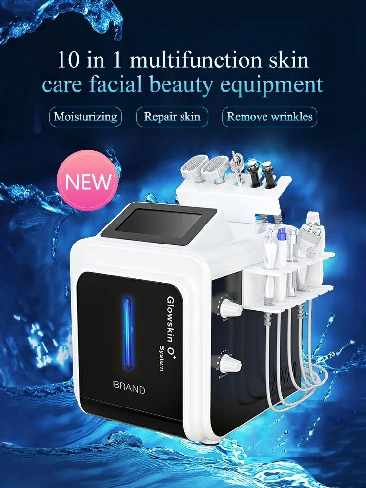 2020 8 in 1 90Kpa vacuum oxygen super bubble portable oxygen facial machine electrical facial massage machine