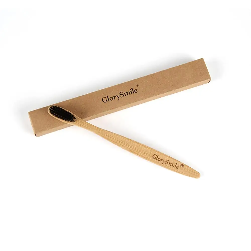 

Wholesale Hotel Disposable Eco-friendly Natural Bamboo Toothbrush With Your Logo, Natural color