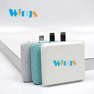 WINGS Custom LOGO Disposable Mini 1000mA One Time Use Charger Wireless External Portable Battery Power Bank Emergency Charging