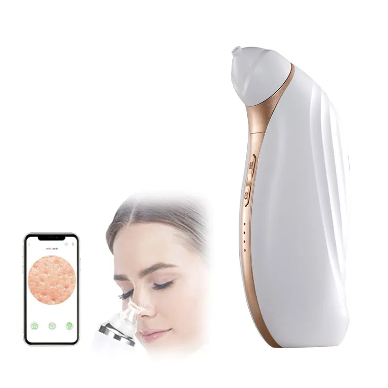 

Pore Cleaner Visible Removal Suction Wifi Visual Blackhead Remover Vacuum with Hd Camera, White black