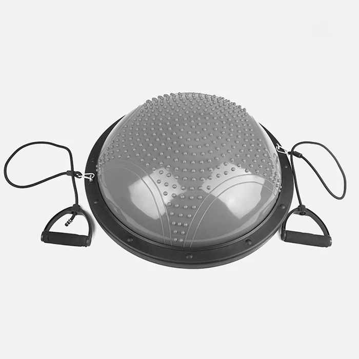 

Home workout fitness ball half yoga balance ball exercise with foots loop, Purple,blue ,pink,yellow,green,purple