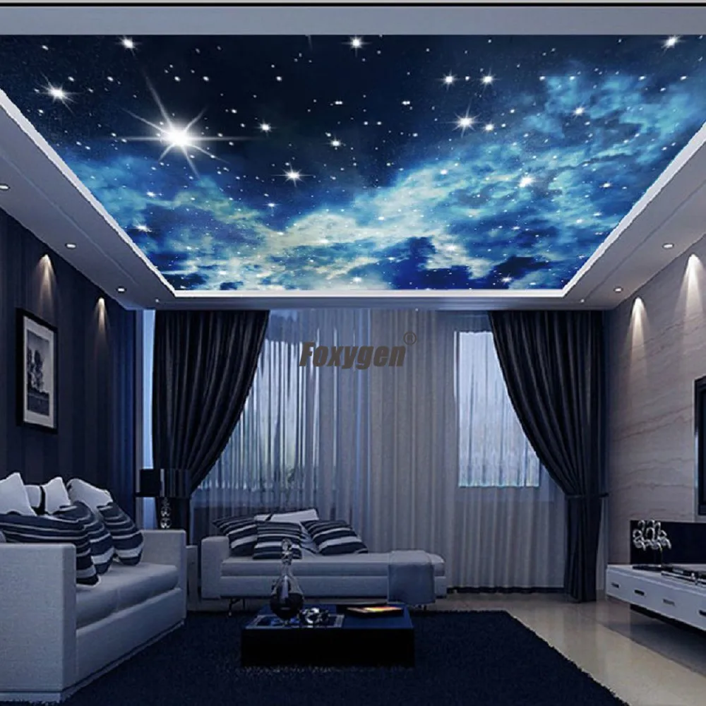 Night Sky Star Designs Printed Stretch Ceiling Film