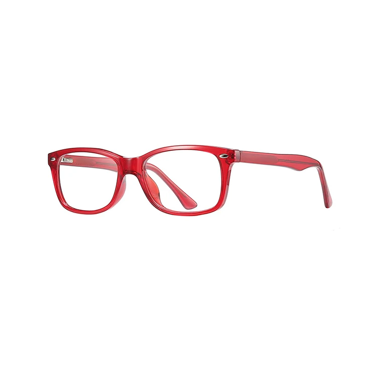 

High Quality Insert a core in the foot Fashion Anti-blue light reading TR90 glasses square Frames Optics Eyeglasses women, 6 colors