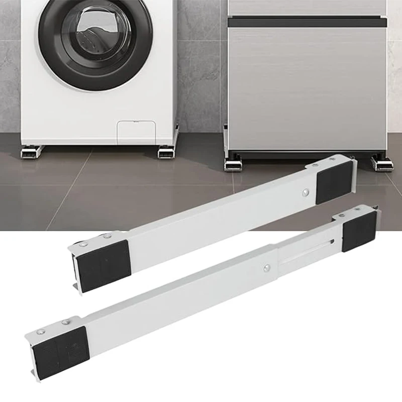 Heavy Duty Floor Mobile Roller Bracket 24 Wheel Dryer Stand Automatic Adjustable Dolly Base for Fridge Holder and Refrigerator