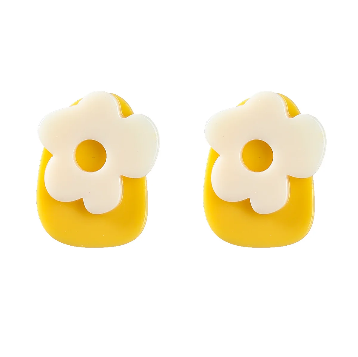 

wholesale new Design women girl party jewelry flower Resin Stud Earrings