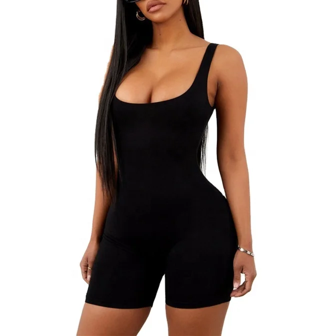 

Sexy Bodycon Women Summer Overalls Hot Streetwear Sleeveless Biker Romper Jumpsuit Womens