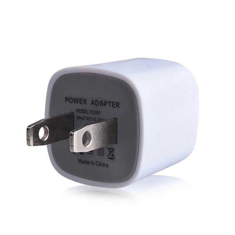 

Bulk Wholesale US Plug Adapter Original Cell Phones chargers 5V 1A Fast Charging Cube Usb Wall Charger for iphone 5 6 7 8 x, White /black