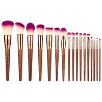 

RTS 17 Makeup Tools Wood Handle Makeup Brush Set